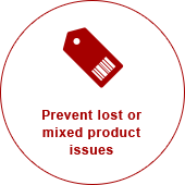 Prevent lost or mixed product issues