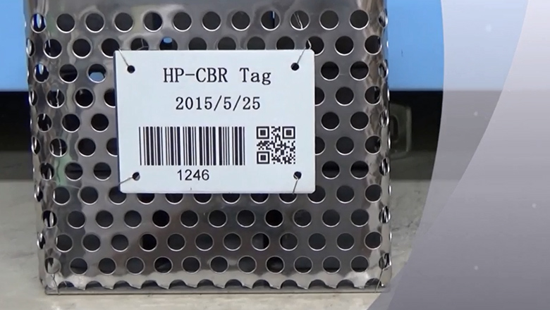 図：鉄板プレートタグHP-CBRタグ【耐熱性、耐久性テスト】